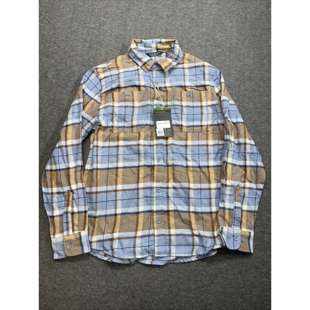 Alpine‎ design men's medium flannel shirt Mount Evans Smoky Slate NWT 26150